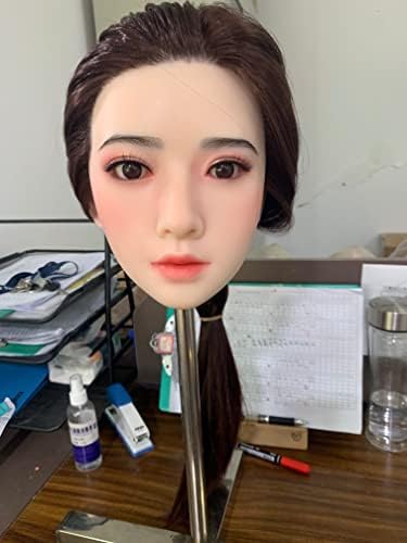 Cabeça de boneca de silicone loers, transplante de cabelo ou peruca, cabeça de boneca de maquiagem