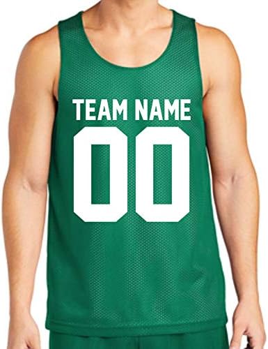 Tampa de tanque de camisa de basquete personalizada Faça seus próprios uniformes de equipe personalizados de 2 lados
