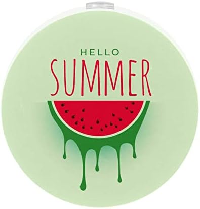 2 Pacote de plug-in nightlight LED Night Light Hello Summer Watermelon Yummy com sensor do anoitecer para