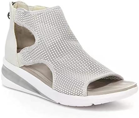 Sandálias de leewos praia para feminino plataforma moda moda leve sapatos de almofada macia