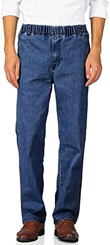 Calça jeans de jeans elástica de jeans elásticos casuais de Soojun mens casual