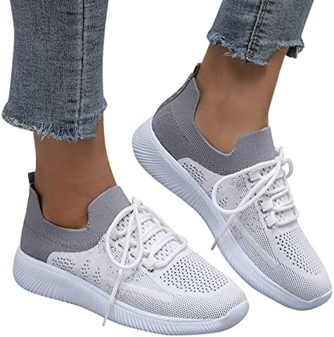 Ladies Moda Mesh Sapatos respiráveis ​​Sapatos leves de colorido de leopardo branco tênis de top high top for