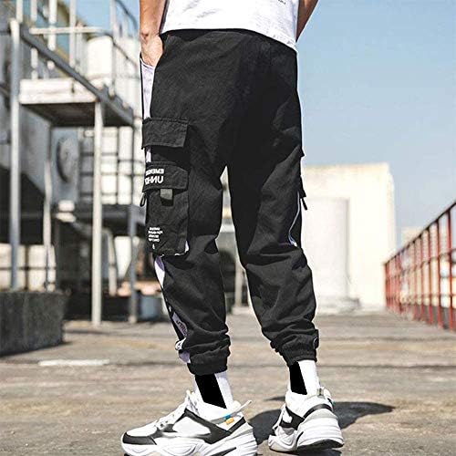 Xyxiongmao streetwear calças de quadril de calça de cargo corredores para homens casal esportivo