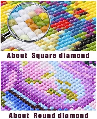 Pintura de diamantes grandes flores por kits de números, DIY 5D Diamond Diamond Square Praço Full Drill