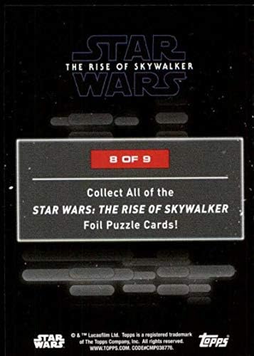 2020 TOPPS Star Wars The Rise of Skywalker Série 2 Cartão de quebra -cabeça 8 Cartão de negociação