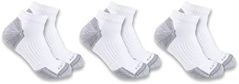 Carhartt Men's Midweight Cotton Blend Quarter Sock 3 Pack