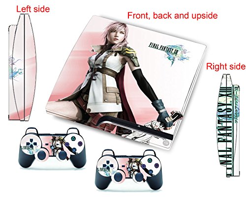 PS3 Skins Decals Sticks Vinyl Final Fantasy FF13 para PlayStation 3 Slim Console