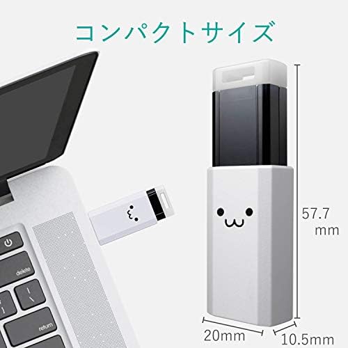 Elecom MF-PKU3032GWHF USB MEMÓRIA, 32 GB, USB 3.1 e USB 3.0, Tipo retrátil, branco