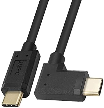 Qaoquda USB C Cabo, USB 3.1 Tipo C Male a macho Cabo espiral de mola enrolada, carregamento rápido