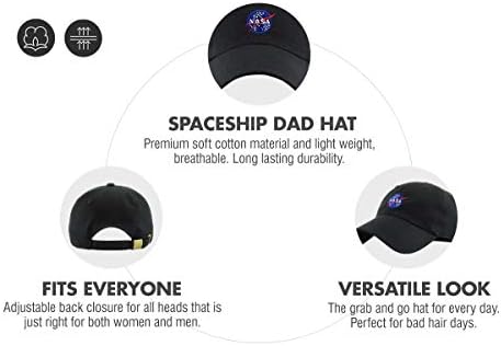 NASA Espaçohip Alien Vintage Dadd Hat Hat Baseball Cap Polo Style Ajustável unissex