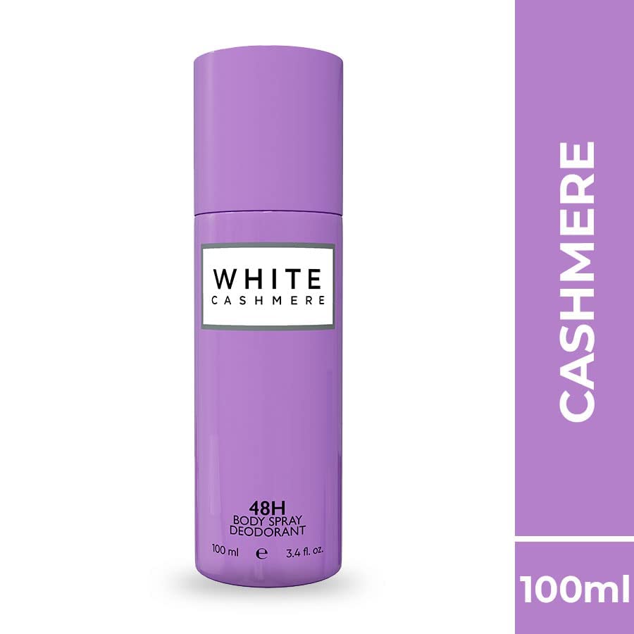 Desodorante genérico de caxemira branca, para mulheres e meninas, 100 ml