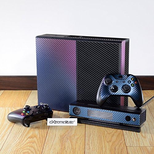 Placas de face completas de camaleão roxo e azul extremas Capas de decalques de pele personalizadas para o controlador de console Xbox One S
