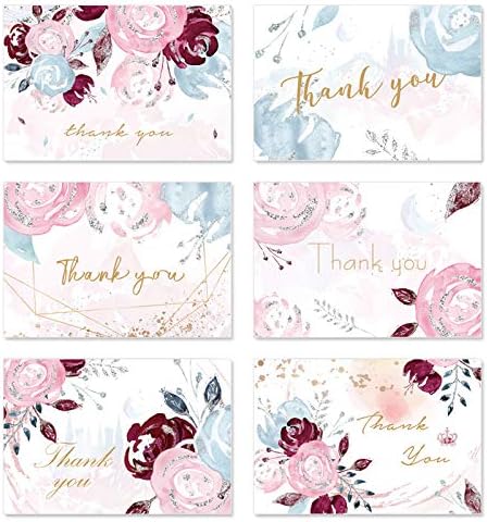 Cartões de agradecimento sutekus com envelopes Cartões de saudação 4x6 cartões de casamento de cartas de casamento