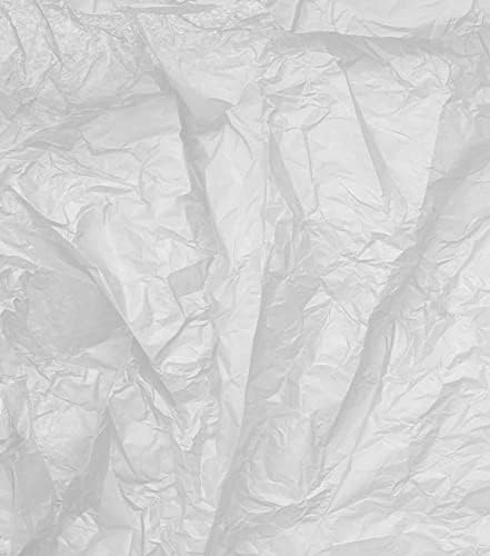 Criavvee Decoupage Tissue Paper 28 folhas 50x70 cm branco