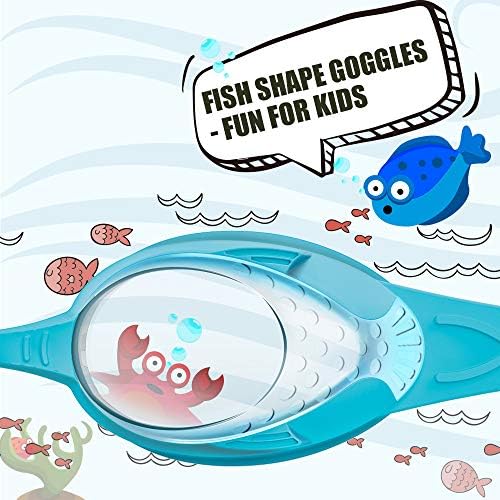 OUTDOORMASTER KIDS GOGGLES 2 PACK - óculos de natação rápidos ajustáveis ​​para crianças para crianças