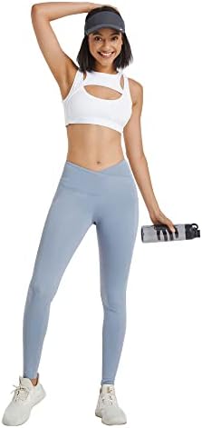 Leggings de cintura feminina para treino, corrida, ioga - controle de barriga, calças esportivas de