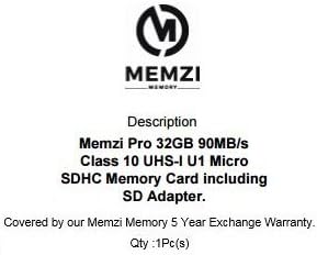 MEMZI PRO 32GB CLASS 10 90MB/S MICRO SDHC CARTÃO DE MEMÓRIA COM ADAPTOR SD E MICRO USB LEITOR PAR
