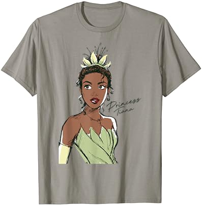 Disney A princesa e a camiseta de esboço da princesa Tiana Princess Tiana