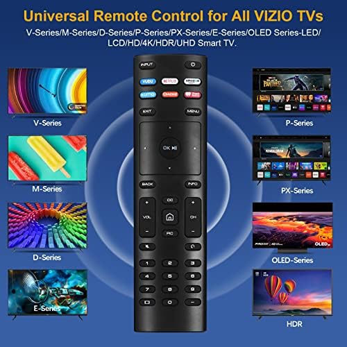 2 PCs Universal XRT136 Substituição Remote Controle para Vizio Todos LED LCD HD 4K UHD HDR SMART TVS