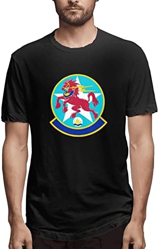 Air Force USAF Red Horse T-shirt Tops Tops de manga curta do homem