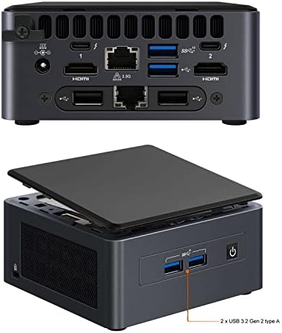 Intel nuc 11 Pro nuc11tnhv50l Tiger Canyon Home & Business Mini PC Desktop Dual LAN 11ª geração Intel® Core ™ I5-1145G7