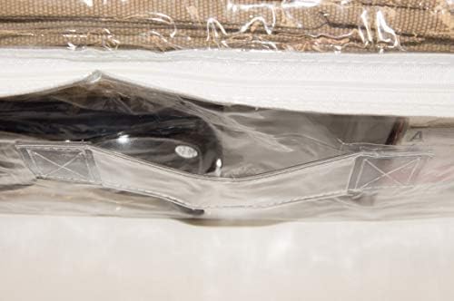 Sacos de armazenamento com zíper em vinil transparentes 12 x 15 x 4 polegadas 10-pacote