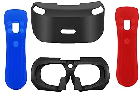 Zliu Fire 4 In1 para Psvr Protetor Silicone Skin Case 3D Eye Shield para PS4 VR PS VR MOVE