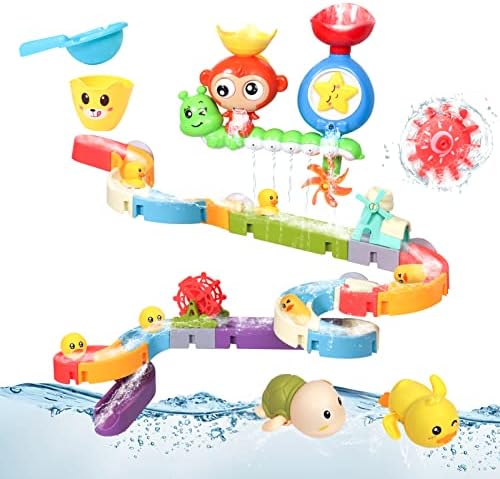 Toy Baby Bath, brinquedo de banheira para crianças 1-3 - Inclui 1 brinquedo de banho em cachoeira de macaco,