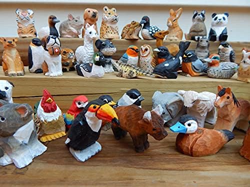 Animal DIY Pintar sua própria escultura personalizada Artina de artesanato de madeira Arte pequena