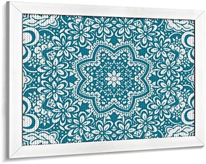 Kits de pintura de diamante de padrão étnico mandala kits de imagem 5d broca completa de broca de shiestone artes decoração de parede para adultos madeira branca 50 * 40cm
