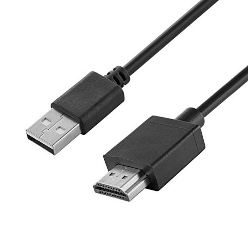 Cabo USB para HDMI, USB 2.0 Male a HDMI Conversor masculino Fio carregador de cabo para HDTV,