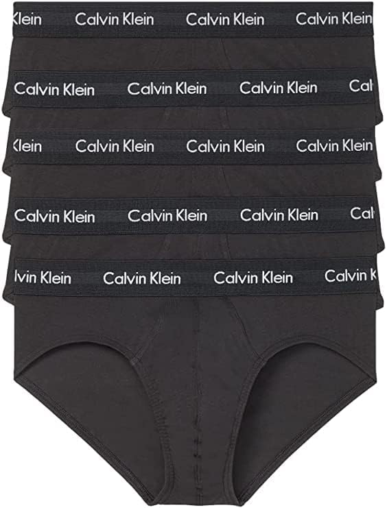 Briete de quadril de algodão de algodão de 5 pacote de algodão de Calvin Klein