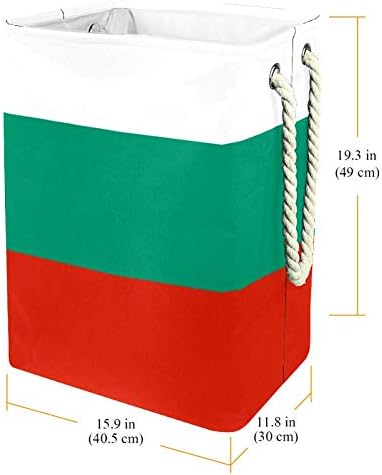Bandeira inadequada da cesta dobrável de lavanderia da Bulgária para Bin Bin Hort