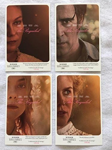 The Beguiled - Conjunto de 4 filmes postais originais 4 x6 2017 Sophia Coppola Nicole Kidman