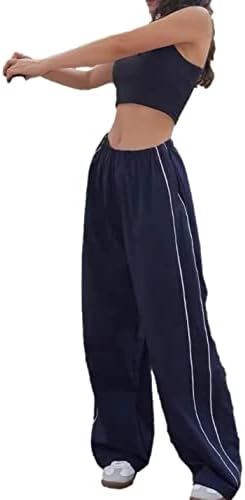 Calças de carga de cargo zontroldy Mulheres altas calças de carga folgada para mulheres jogador de pára