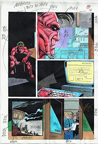 Batman Annual Comics 17 Arte de produção Página original nº 26 Adrienne Roy