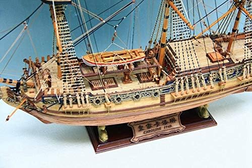 HMS Royal Caroline 1749 Escala 1/50 33 '' Modelo de modelos de navios de madeira Modelo de escala