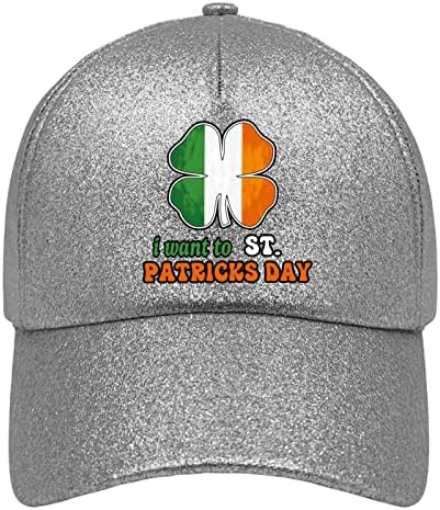 Chapéus jvan para menino boné de beisebol de beisebol hat girl, St Patricks Day Hat eu quero