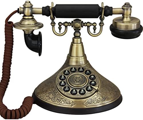 Gayouny Push-to-Dial Telephone American Wired Telephone Style Home Classic Longline Decoração da sala de