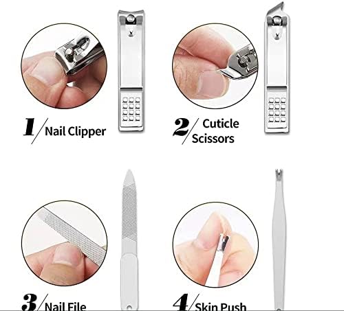 Quul Manicura Accesorios Clipper Pedicure Tools 23p Conjuntos de manicure completos Kit de alongamento