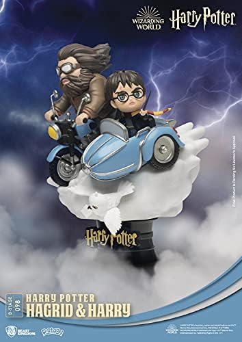 Reino Beast Harry Potter: Hagrid e Harry DS-098 estátua de 6 polegadas em estágio D, multicolor