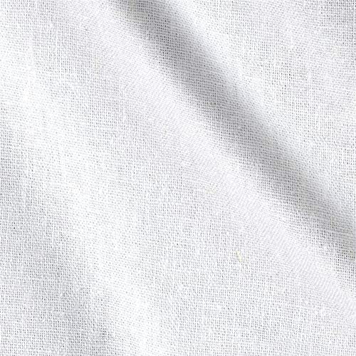 Rayon Linen Blend White, tecido no quintal