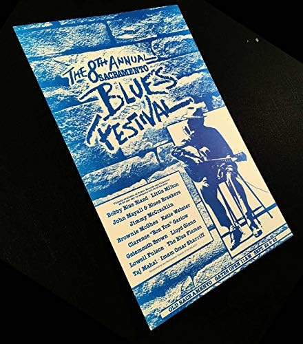 8º Poster Anual do Festival de Sacramento Blues Festival B Bland L Milton Mayall 1984