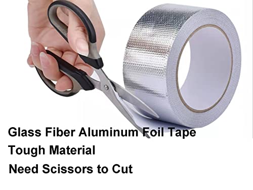 Fita adesiva de alumínio de fibra de vidro, fita de isolamento de duto xzrdingjie fita de isolamento de duto