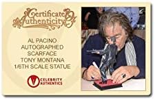 Al Pacino autografou Scarface Tony Montana, meu amiguinho de 1/6 estátua em escala