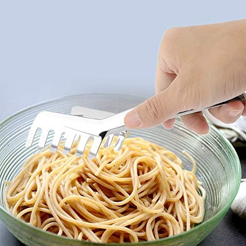 Premium Spaghetti de aço inoxidável premium pinças de espaguete, pinças de macarrão, doces resistentes para