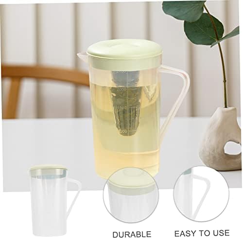 Upkoch Plástico Jarro Clear Recipiente Clear Tea Kettle Tea Kettles Pitcher Aertudo jarro de água de plástico