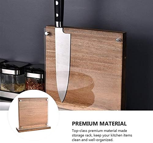 Sdfgh magnético faca de madeira bastão de faca de cozinha com ímãs fortes