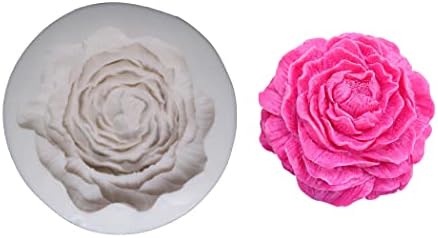 Molfo de silicone de flor 3D de tamanho grande 3D para vela DIY, sabonete artesanal de flores, bolo de fondant de flor 3D e resina de fundição epóxi artesanato