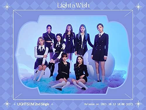 Luz Lightum A Wish 2nd Single Album Versão Wish CD+90P Livreto+1p Lyric Paper+1p Invitation Card+1p PhotoCard+1p